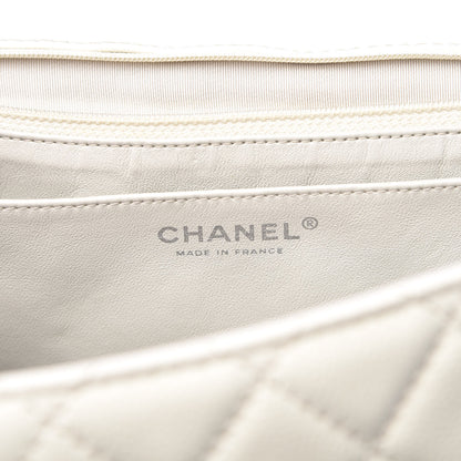 Chanel Caviar Quilted Maxi Single Flap White 7 of 21