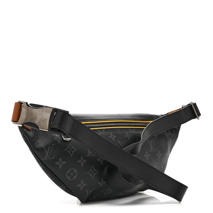Louis Vuitton Monogram Eclipse Epi Gaston Label Discovery Bumbag Black Savan Yellow 3 of 9