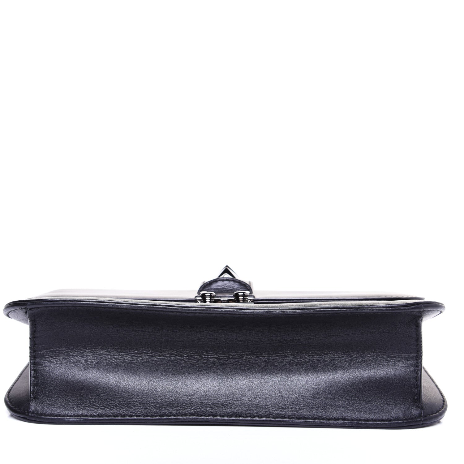 Valentino Garavani Vitello Medium Glam Lock Rockstud Flap Black 9 of 11