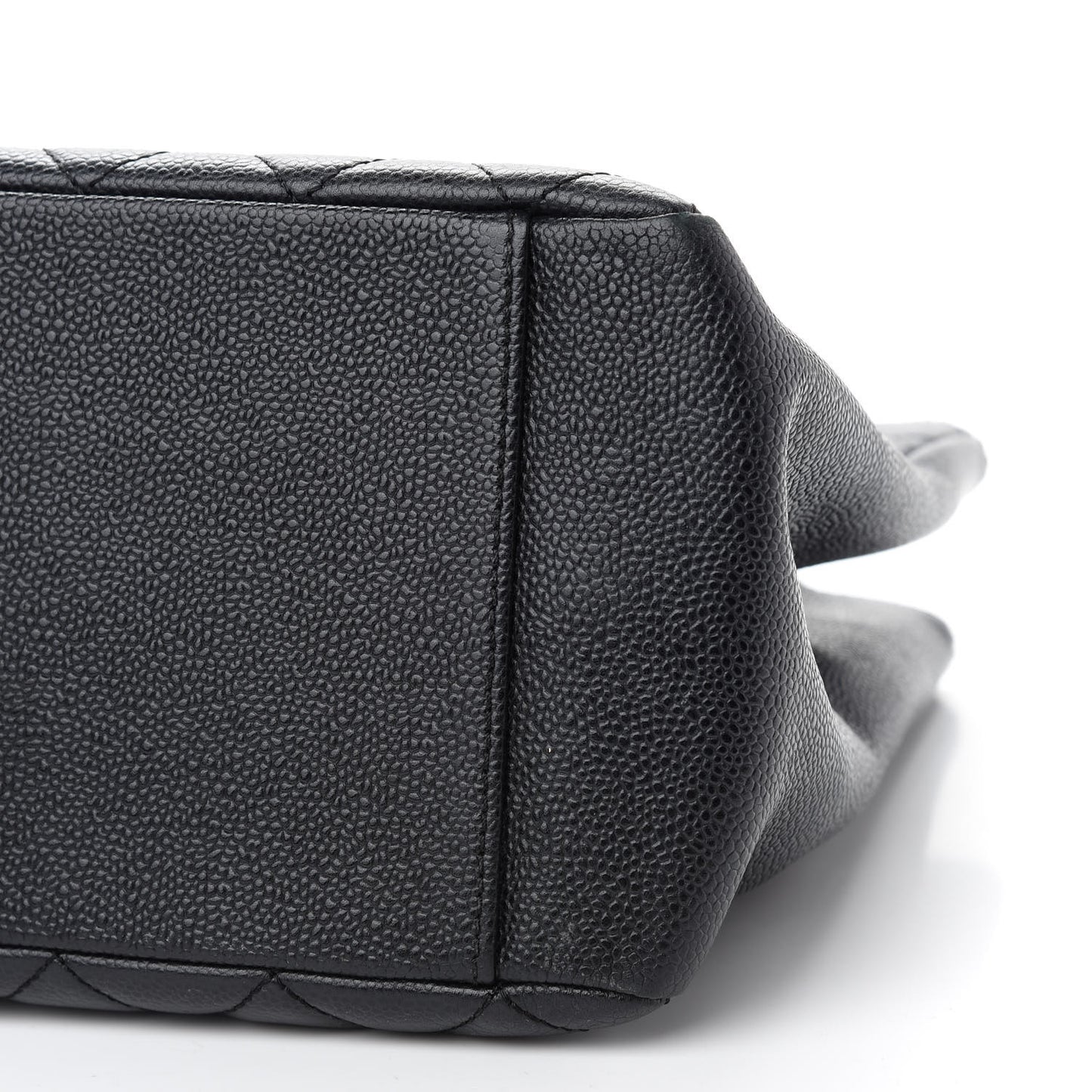Caviar Quilted Grand Shopping Tote GST Black