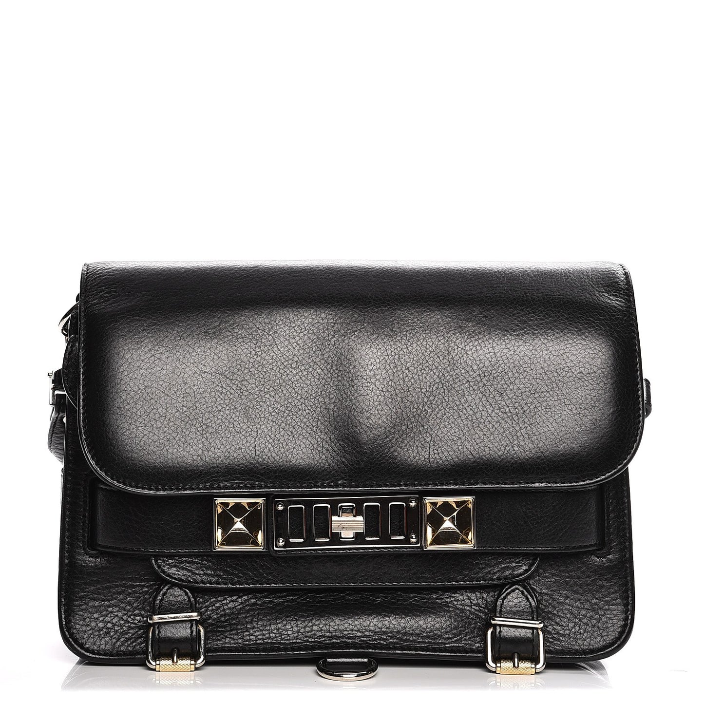 Calfskin PS11 Classic Shoulder Bag Black