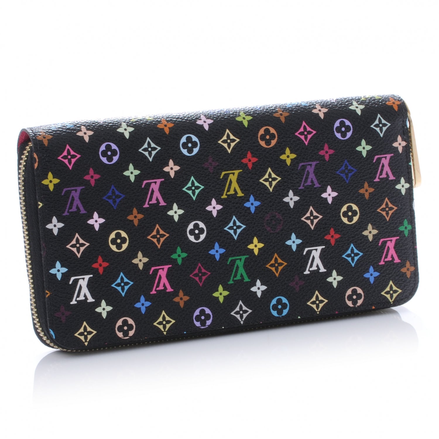 Louis Vuitton Monogram Multicolor Zippy Wallet Black Grenade 3 of 7