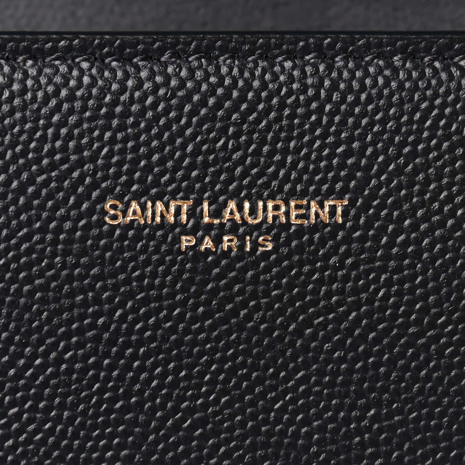 Saint Laurent Grain de Poudre Medium Classic Monogram Cassandra Top Handle Dark Smog 7 of 8