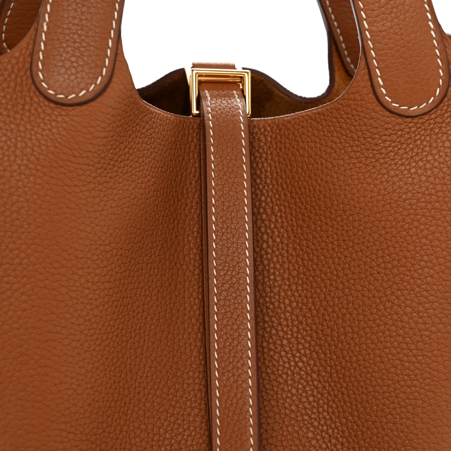 Taurillon Clemence Picotin Lock 18 PM Gold