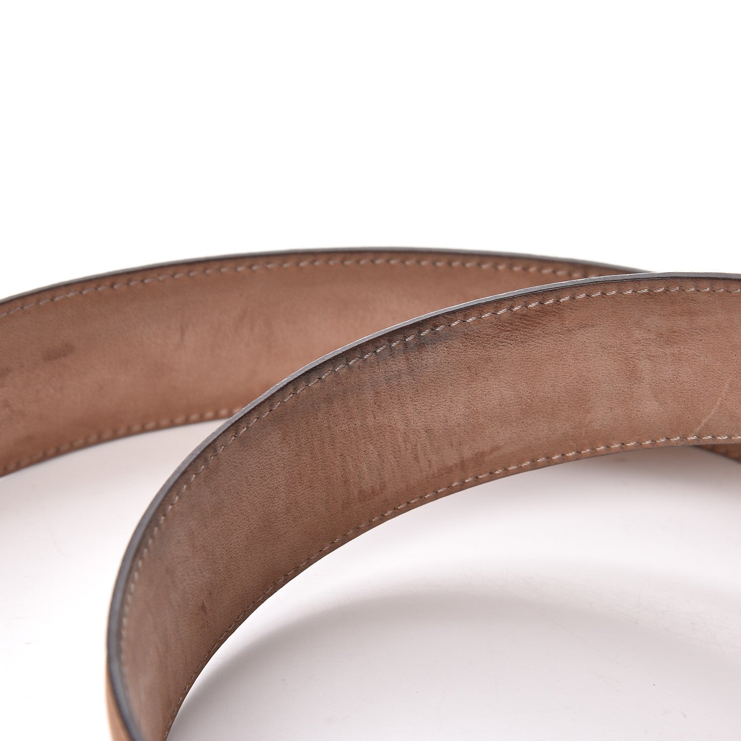 Gucci Calfskin Interlocking G 37mm Belt 85 34 Camelia 8 of 10