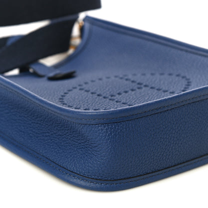 Hermes Taurillon Clemence Amazone Evelyne TPM Blue Saphir Blue Indigo 6 of 10