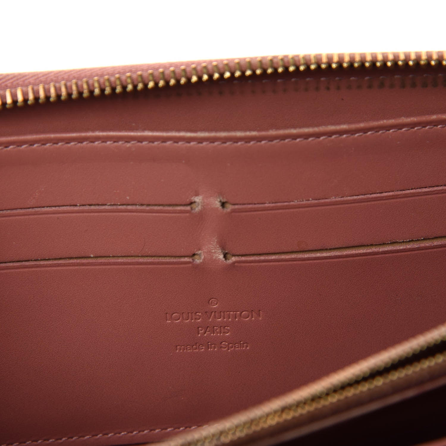 Louis Vuitton Vernis Ikat Zippy Wallet Rose Velours 8 of 9