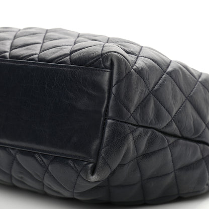 Chanel Lambskin Quilted Tote Navy 10 of 10