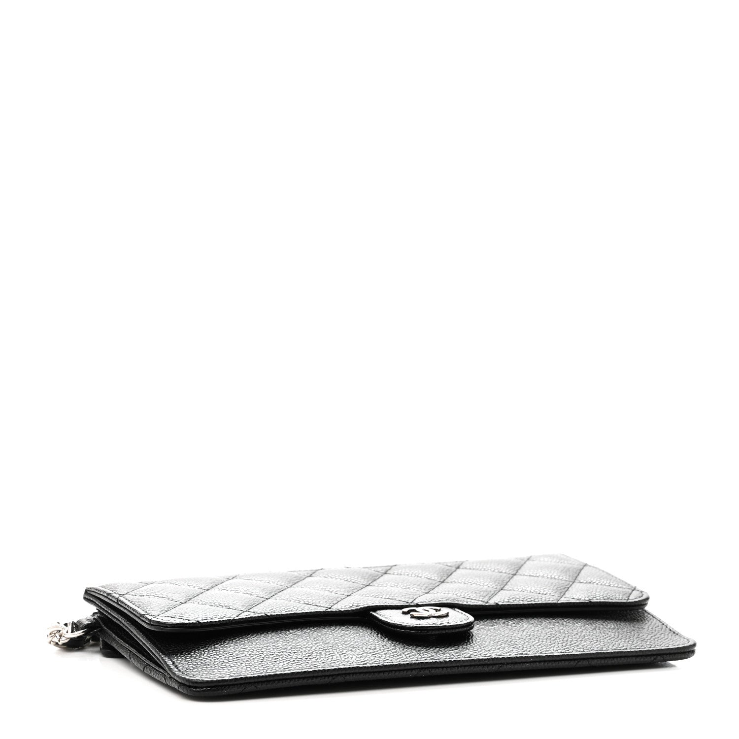 Chanel Caviar Quilted Classic Pouch With Handle Black 3 of 10