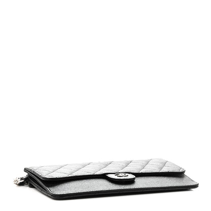 Chanel Caviar Quilted Classic Pouch With Handle Black 3 of 10