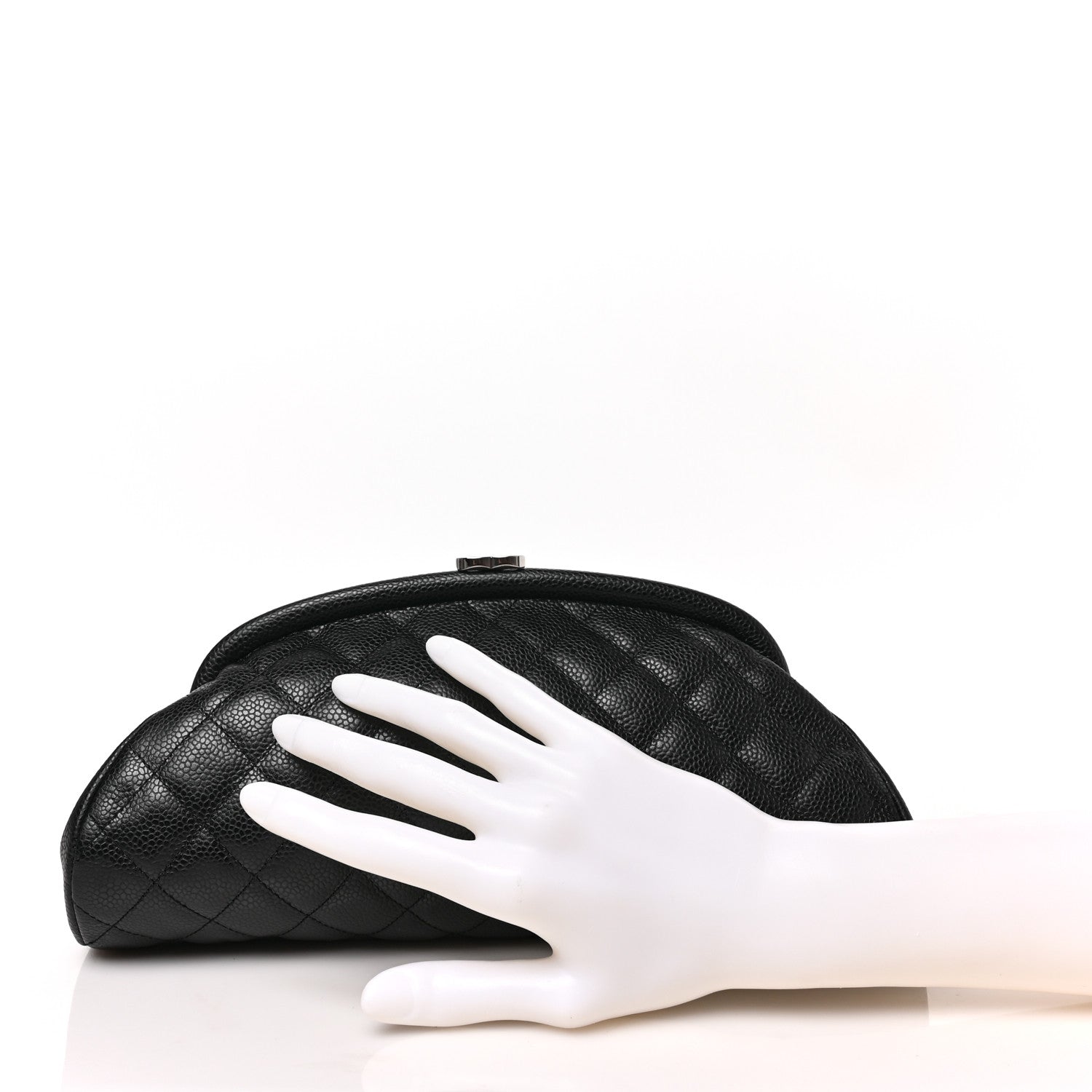 Chanel Caviar Quilted Timeless Clutch Black 2 of 8