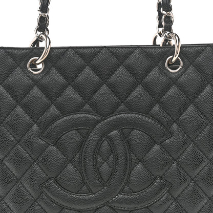 Chanel Caviar Quilted Grand Shopping Tote GST Black 8 of 12