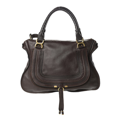 Chloe Calfskin Large Marcie Satchel Truffle 1 of 15