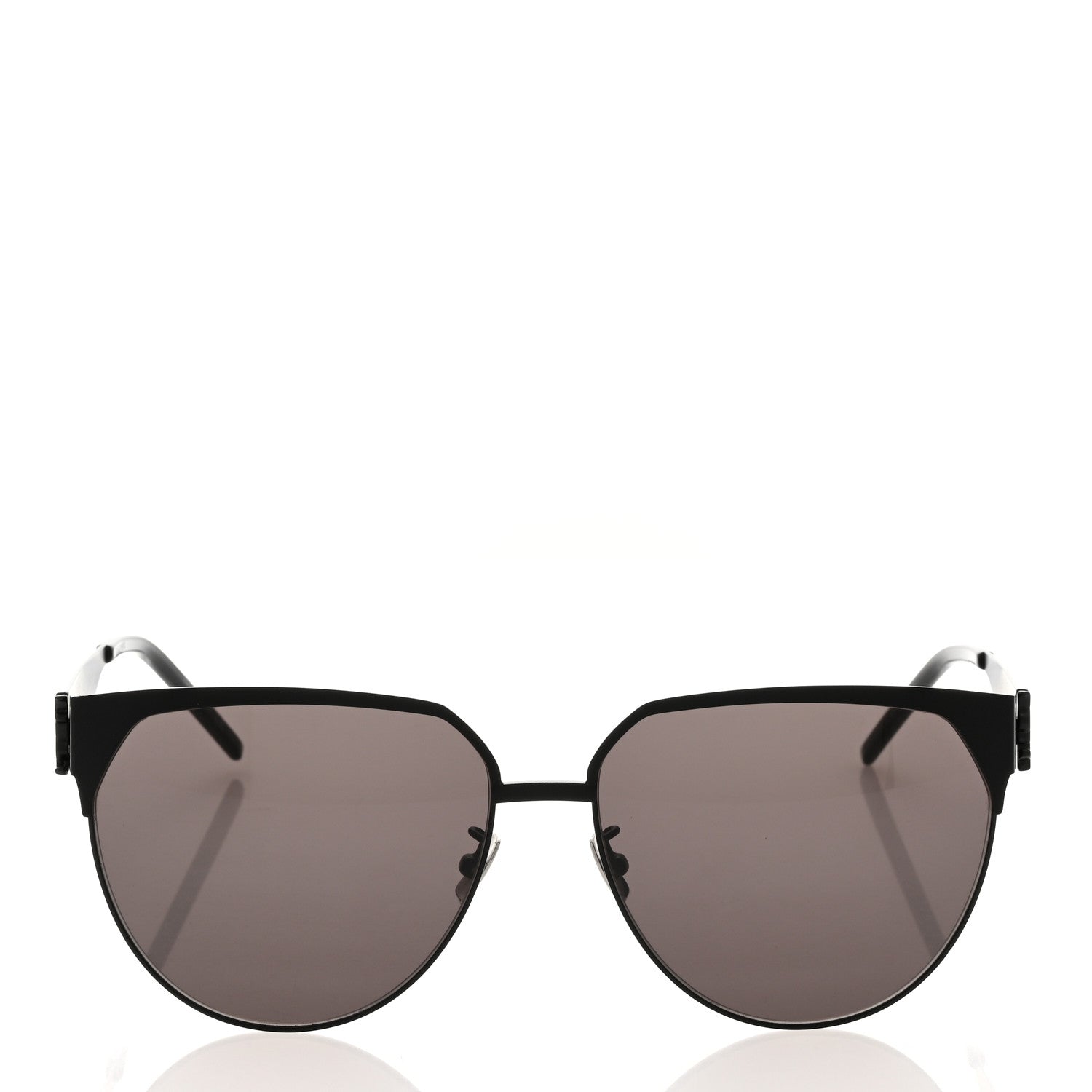 Saint Laurent Aged Metal Cat Eye SLM43 Sunglasses Black 2 of 7