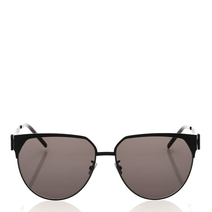 Saint Laurent Aged Metal Cat Eye SLM43 Sunglasses Black 2 of 7