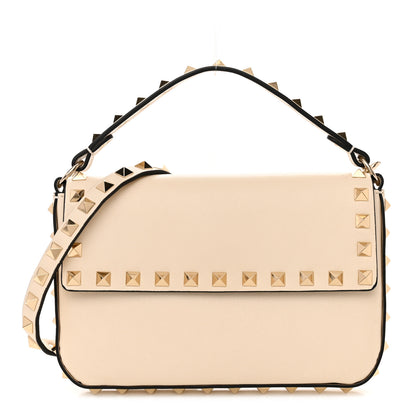 Valentino Garavani Calfskin Rockstud Crossbody Pouch Light Ivory 1 of 9