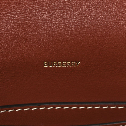 Burberry Calfskin Canvas Horseferry Print Hackberry Crossbody Bag Natural Tan 6 of 8