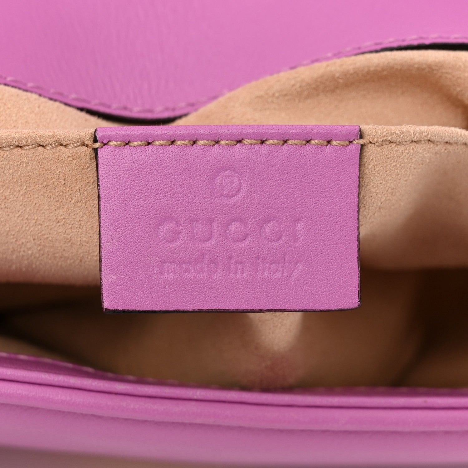 Gucci Calfskin Matelasse Mini GG Marmont Shoulder Bag Candy Mousse 6 of 10