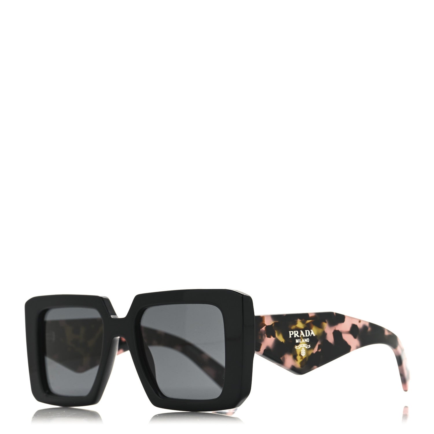 Prada Acetate Symbole Sunglasses SPR 23Y Slate Grey 1 of 7