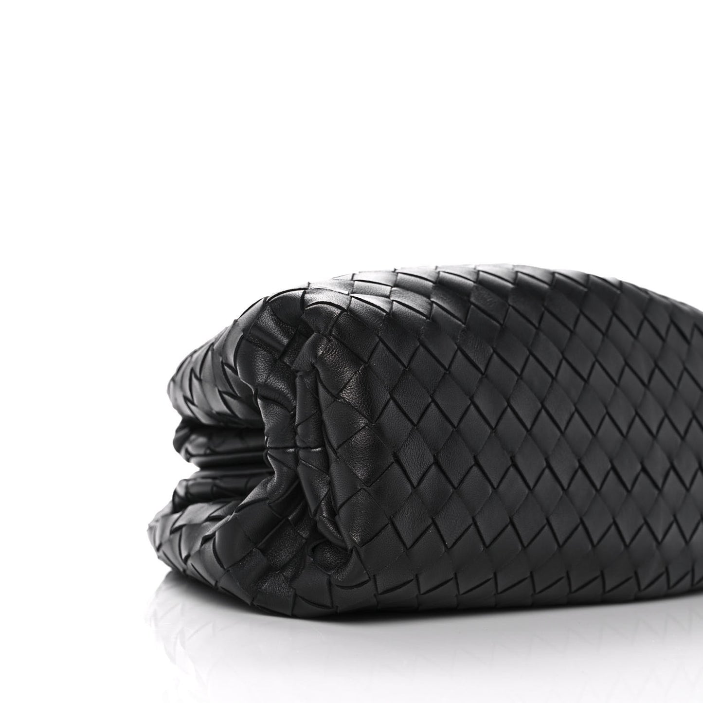 Nappa Maxi Intrecciato The Pouch Oversized Clutch Black
