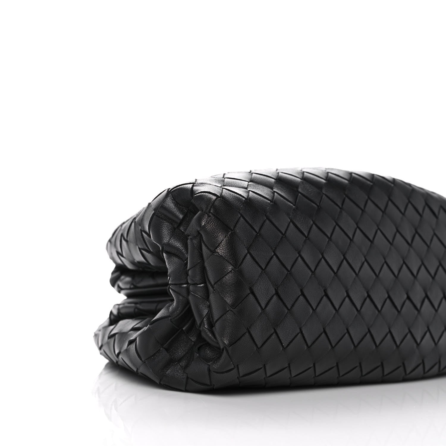 Bottega Veneta Nappa Maxi Intrecciato The Pouch Oversized Clutch Black 10 of 11