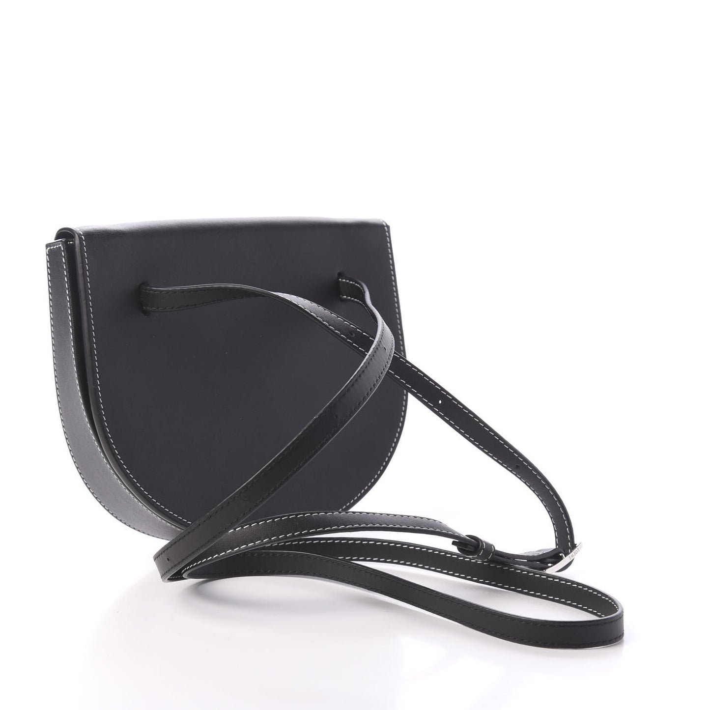 Soft Calfskin Heel Bag Black