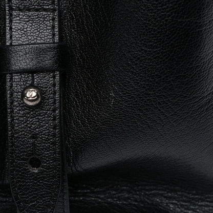 Chanel Goatskin Quilted Large City Rock Shopping Bag Black 21 of 30