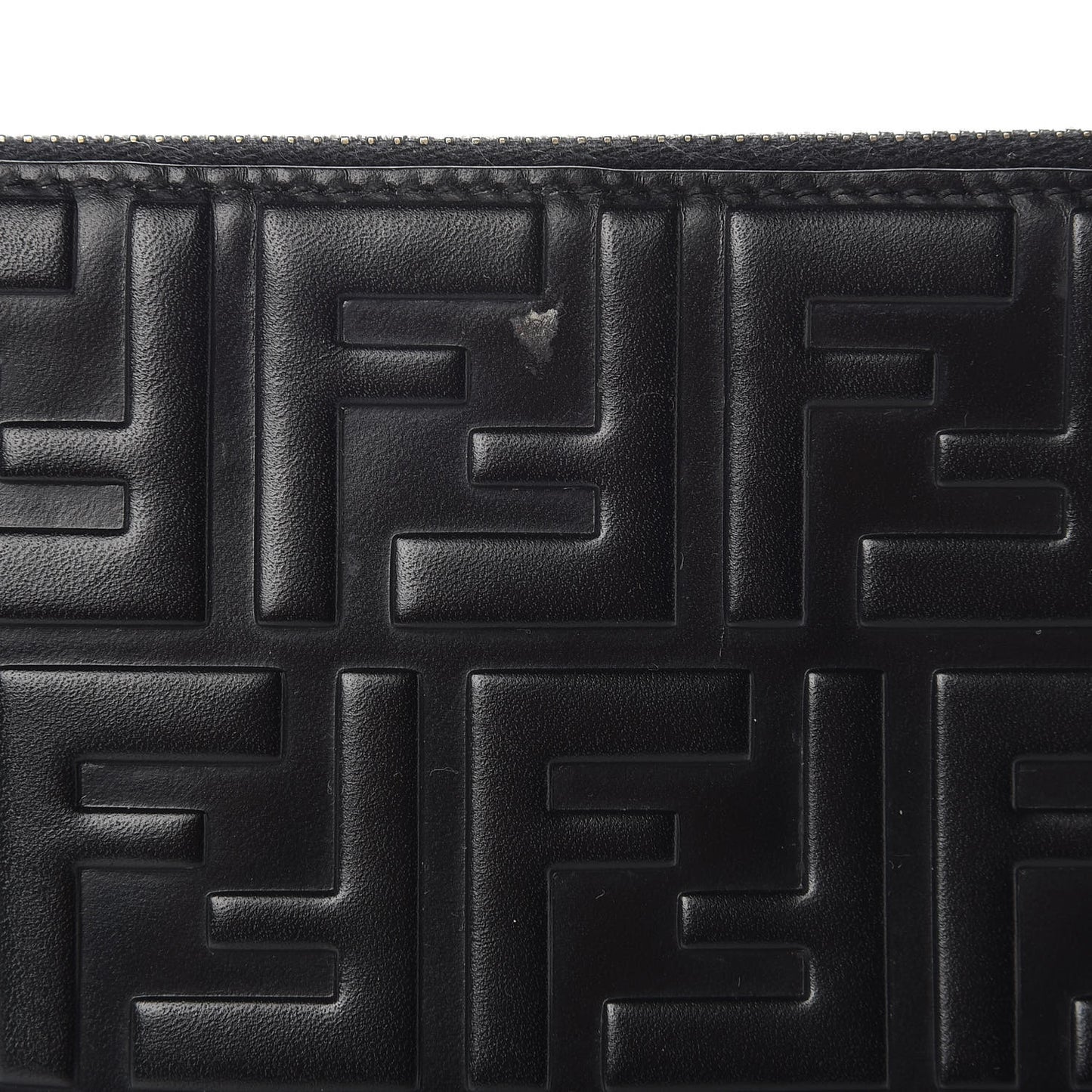 Vitello Grace FF 1974 Embossed Pouch Black