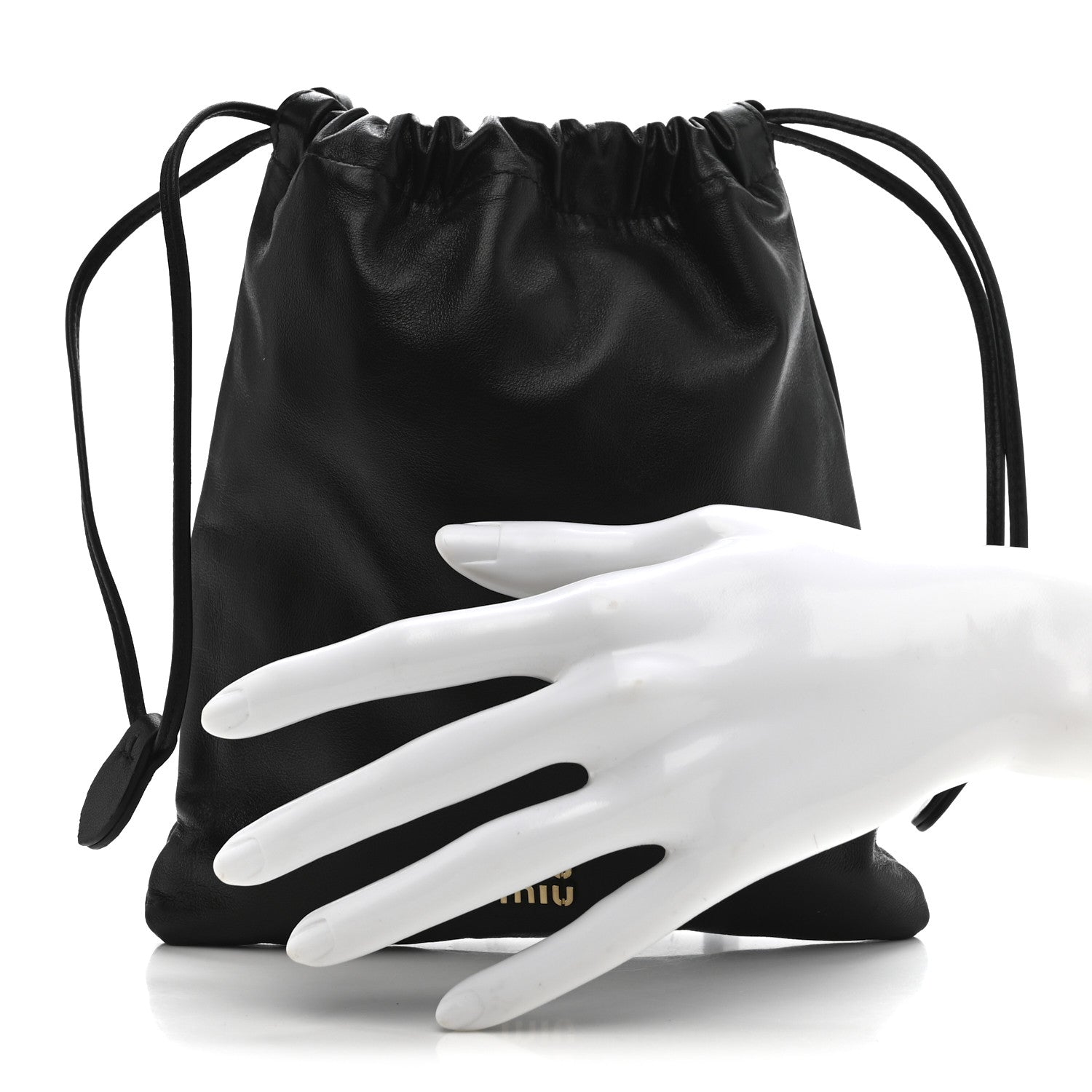 Miu Miu Nappa Pouch Black 2 of 6