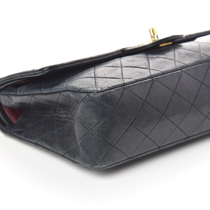 Chanel Lambskin Quilted Medium Double Flap Black 11 of 12