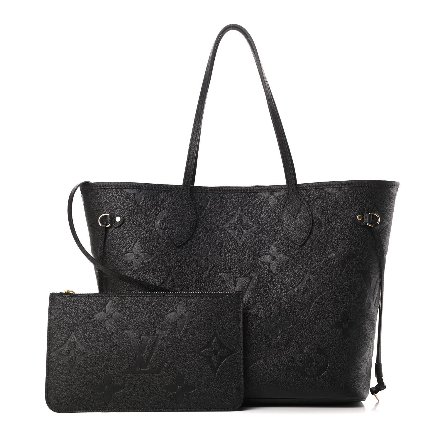 Louis Vuitton Empreinte Monogram Giant Neverfull MM Black 1 of 12