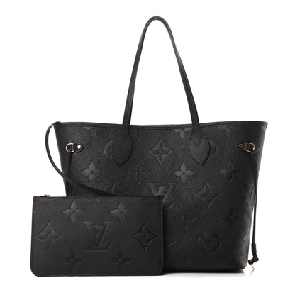 Louis Vuitton Empreinte Monogram Giant Neverfull MM Black 1 of 12