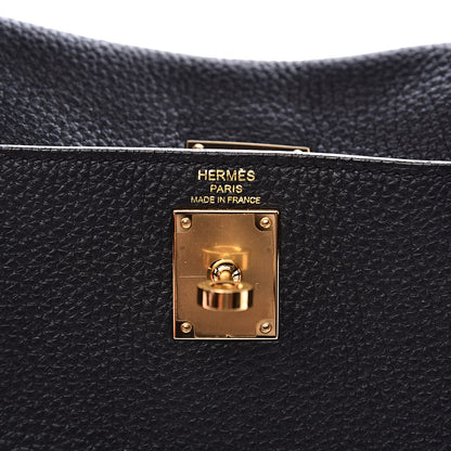 Hermes Taurillon Clemence Kelly Ado Backpack Black 6 of 11