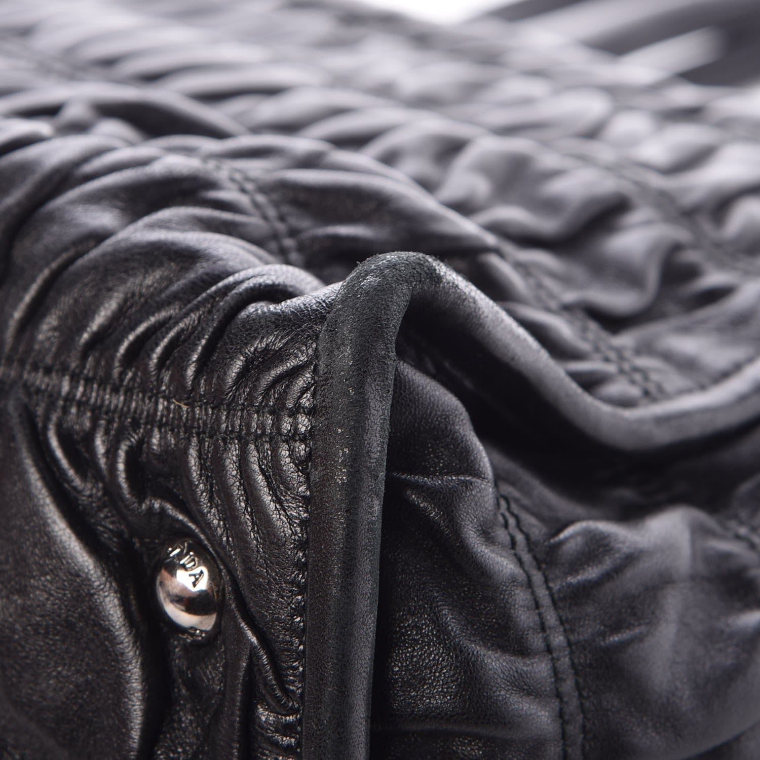 Prada Nappa Gaufre Satchel Black 11 of 11