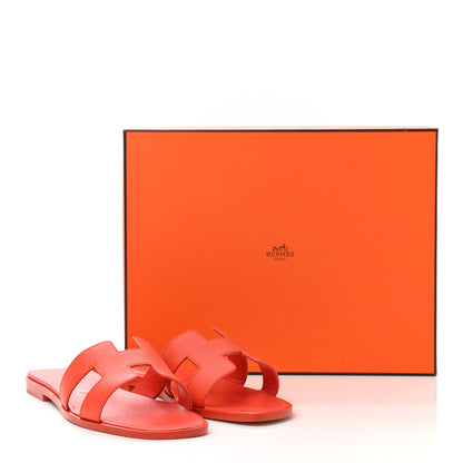 Hermes Epsom Oran Sandals 38 Orange Poppy 9 of 9