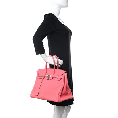 Hermes Togo Birkin 35 Rose Lipstick 2 of 12