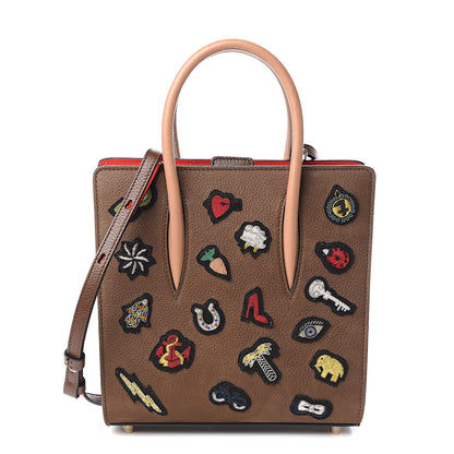 Christian Louboutin Nubuck Patch Small Eccusion Paloma Version Chatain 1 of 9