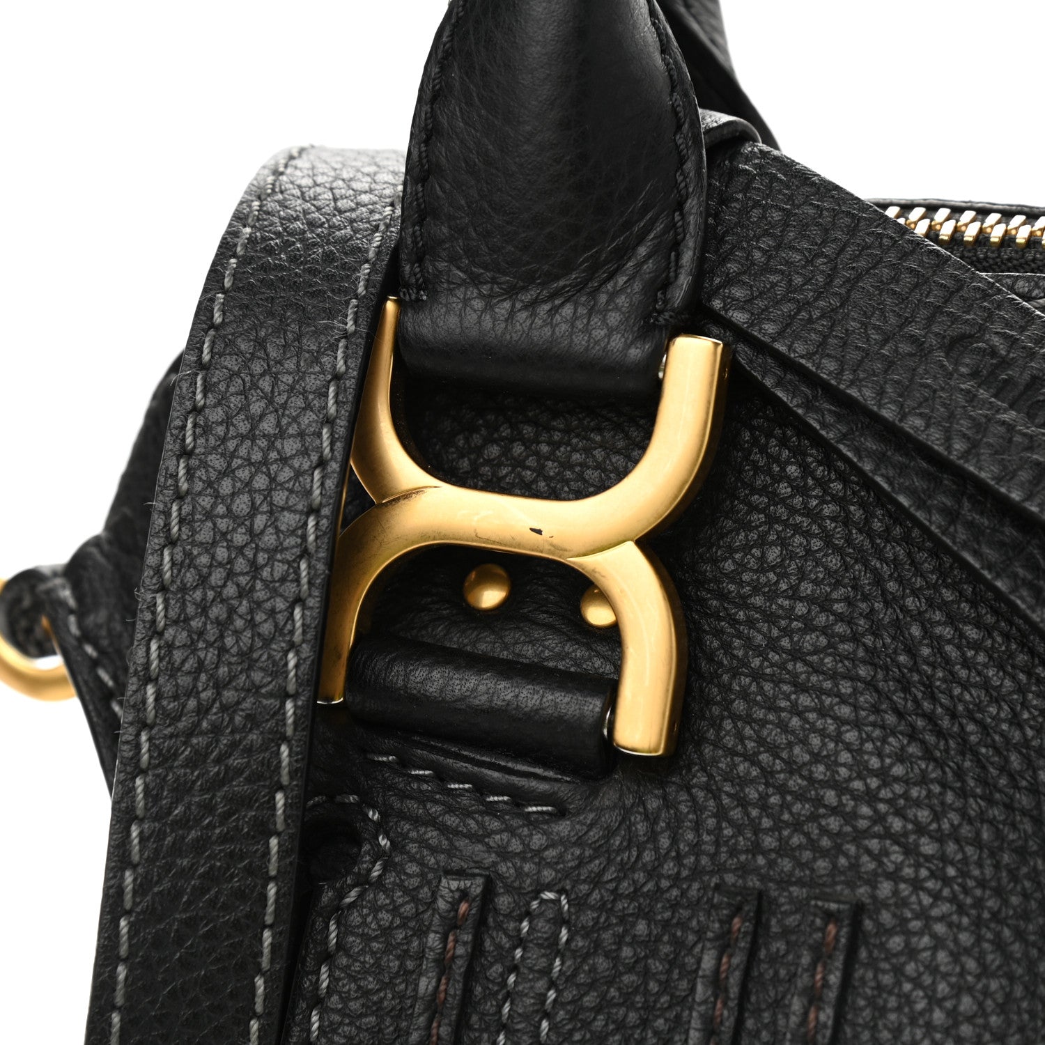 Chloe Calfskin Medium Marcie Satchel Black 12 of 13