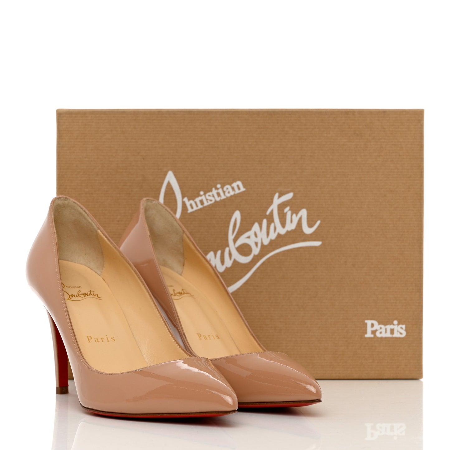 Patent Pigalle Follies 85 Pumps 36.5 Nude