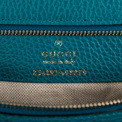 Gucci Dollar Calfskin Medium Swing Tote Marine Deep Cobalt 6 of 6