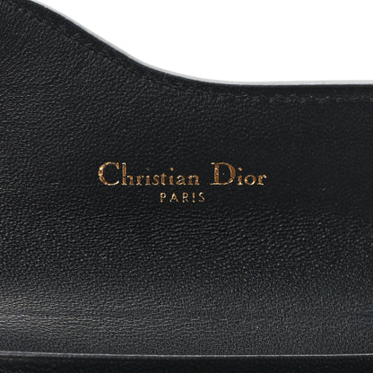 Christian Dior Grained Calfskin Saddle Card Holder Black 6 of 6