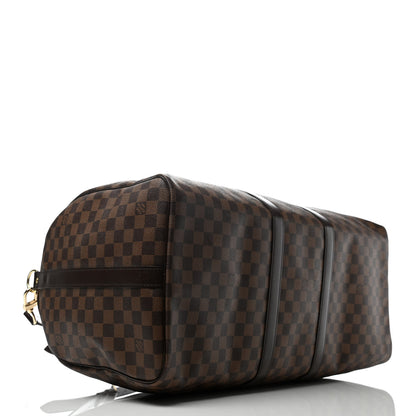 Louis Vuitton Damier Ebene Keepall Bandouliere 55 3 of 4