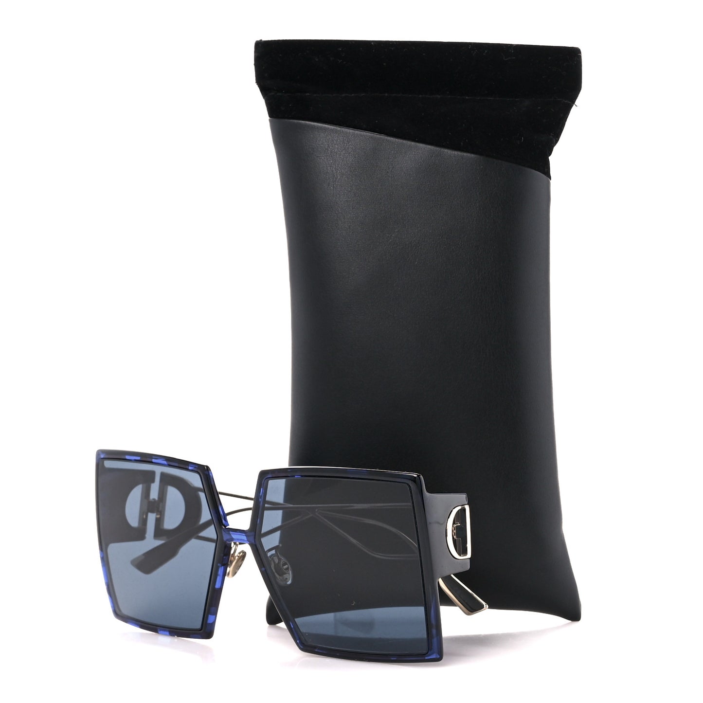 Acetate Square 30 Montaigne Sunglasses Blue