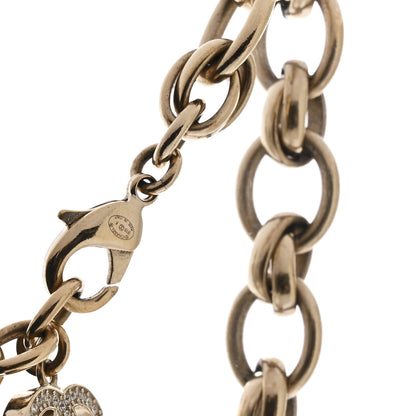 Chanel Pearl Crystal CC Snowfall Chain Short Necklace Light Gold 6 of 6