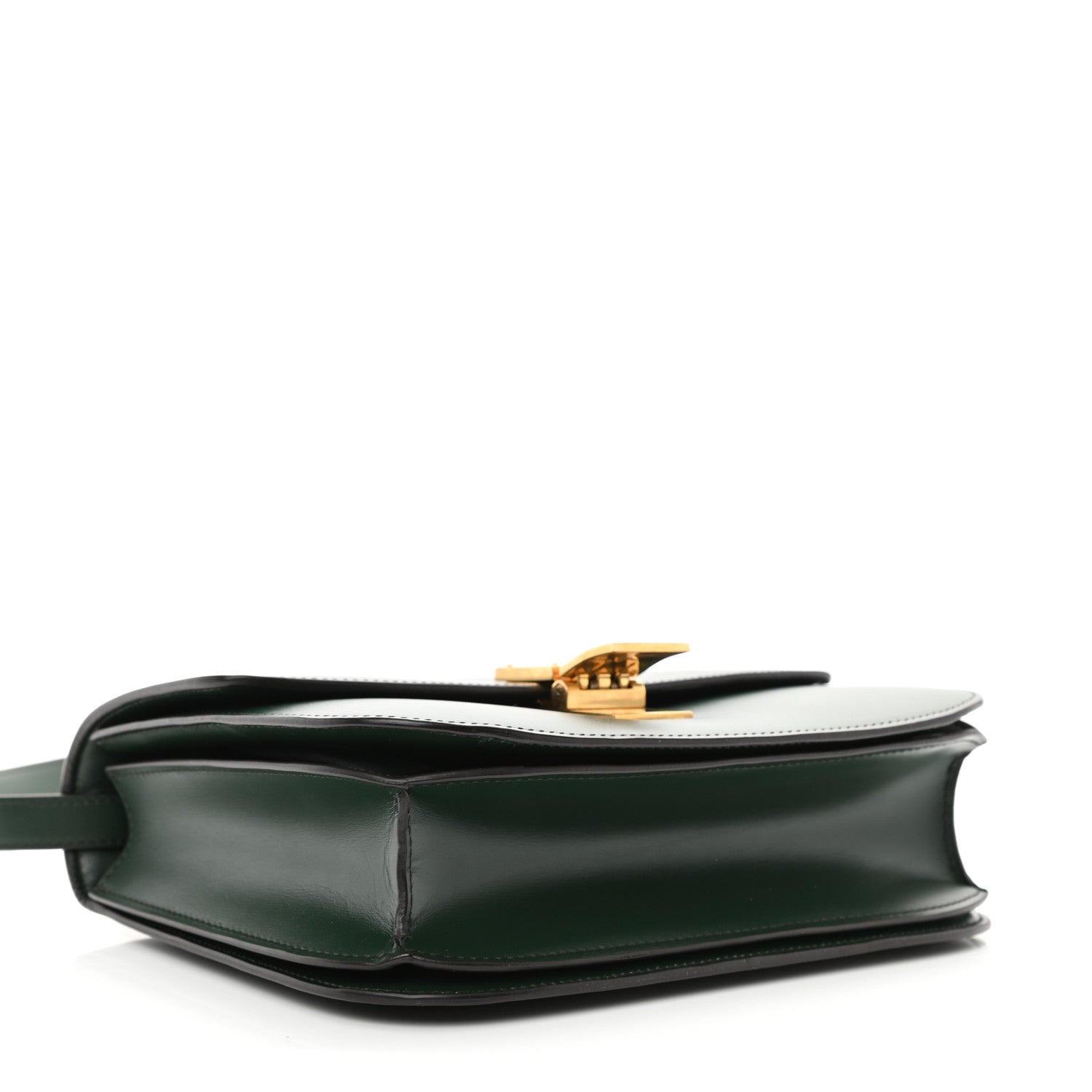 Celine Box Calfskin Medium Classic Box Flap Bag Dark Green 3 of 9