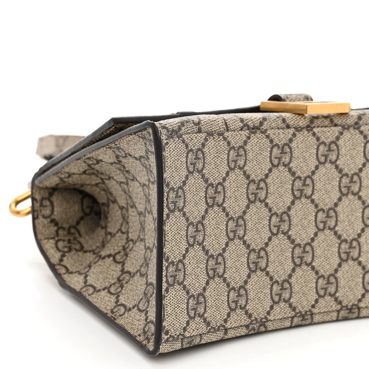 Balenciaga X GUCCI GG Supreme Monogram Small Hourglass Top Handle Bag Beige Ebony 8 of 9
