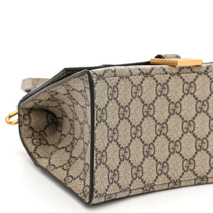 Balenciaga X GUCCI GG Supreme Monogram Small Hourglass Top Handle Bag Beige Ebony 8 of 9