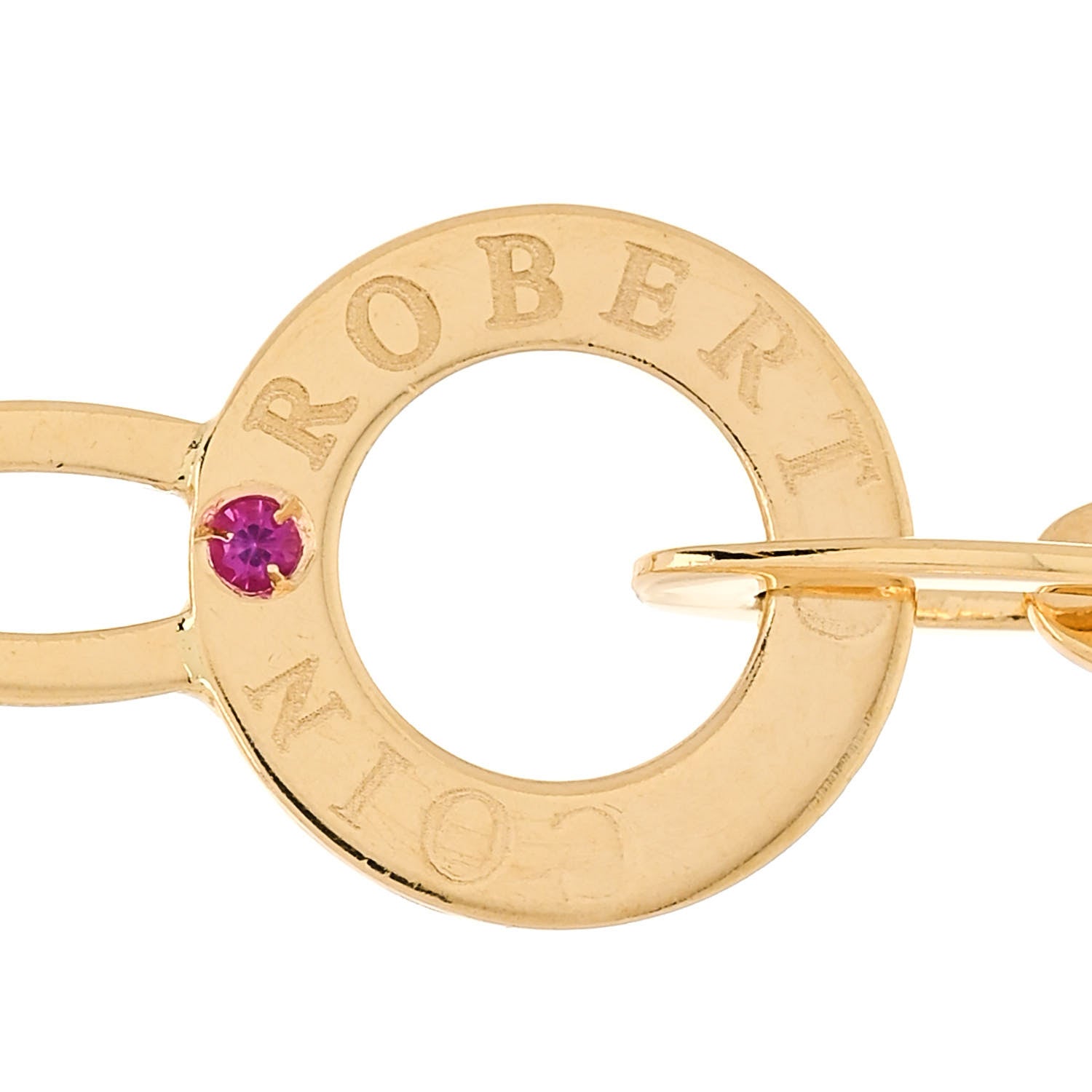 Roberto Coin 18K Yellow White Gold Diamond Heart Toggle Bracelet 3 of 4