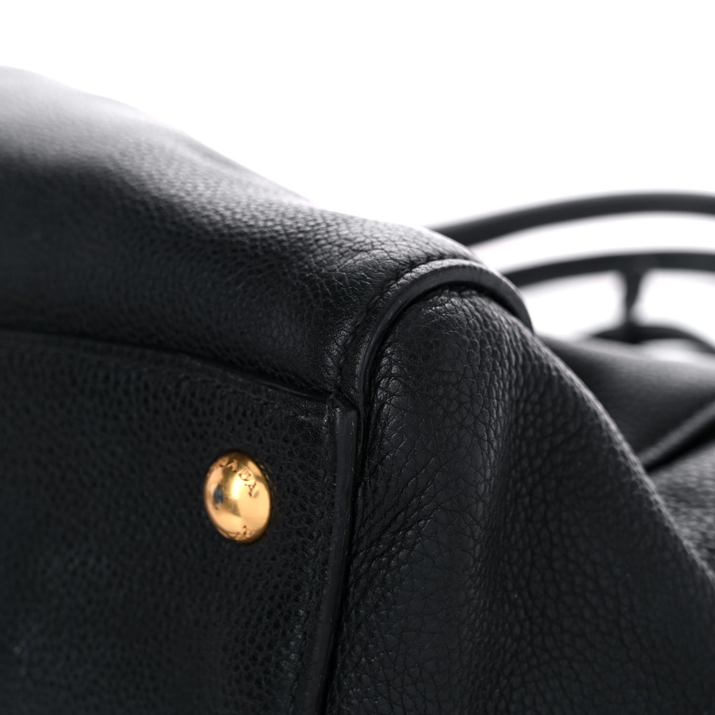 Vitello Grain Tote Black
