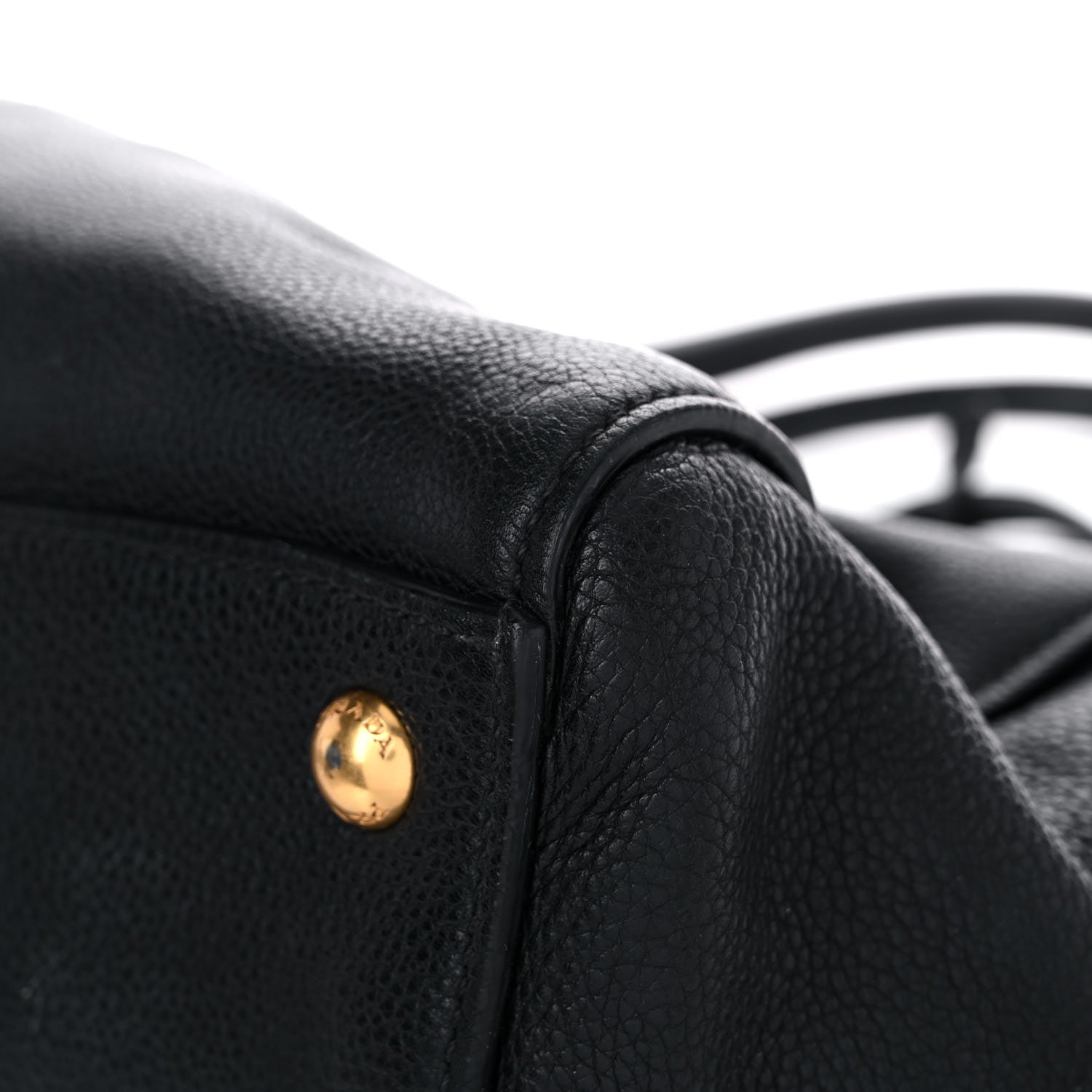Prada Vitello Grain Tote Black 8 of 15